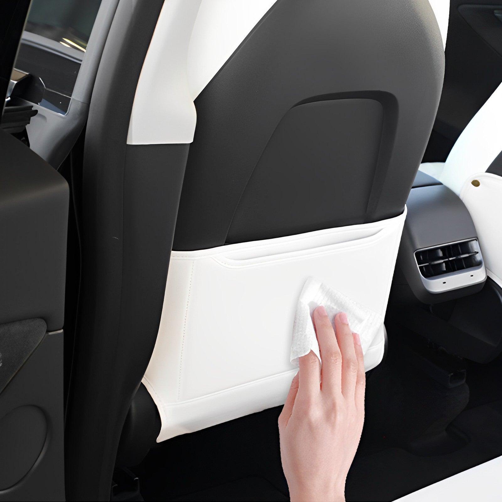 Premium Seat Kick Protection Cover Set for Tesla Model 3/Y - Rear Seat Side Guards for Ultimate Interior Protection (2 Pieces) - Evooor